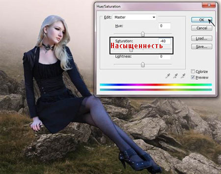Фотоманипуляция и ретушь модели в Фотошоп Фотоманипуляция и ретушь модели в Фотошоп